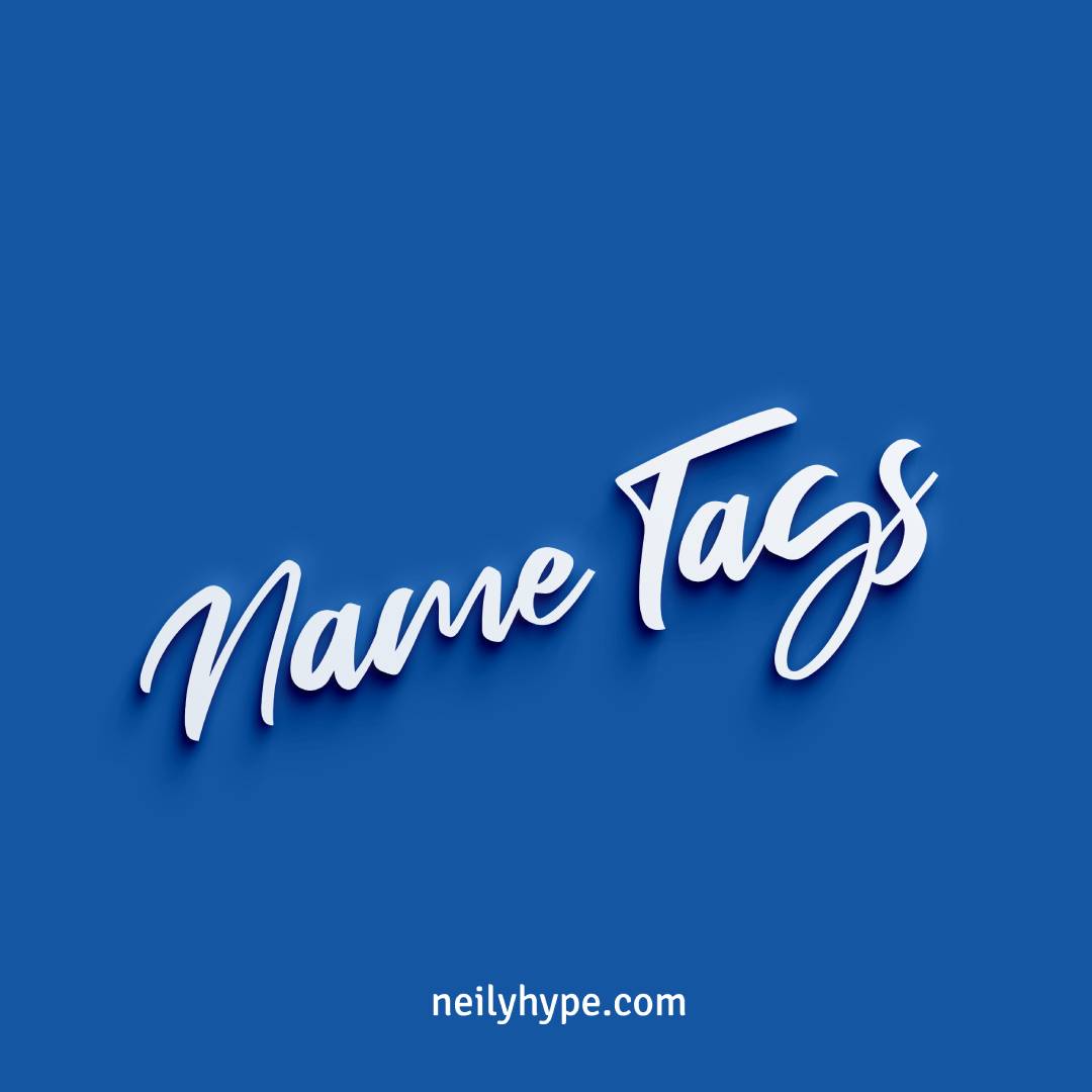 Custom Name Tags in a Jamaican Accent